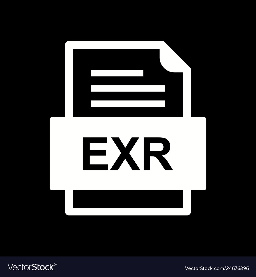 Exr file document icon