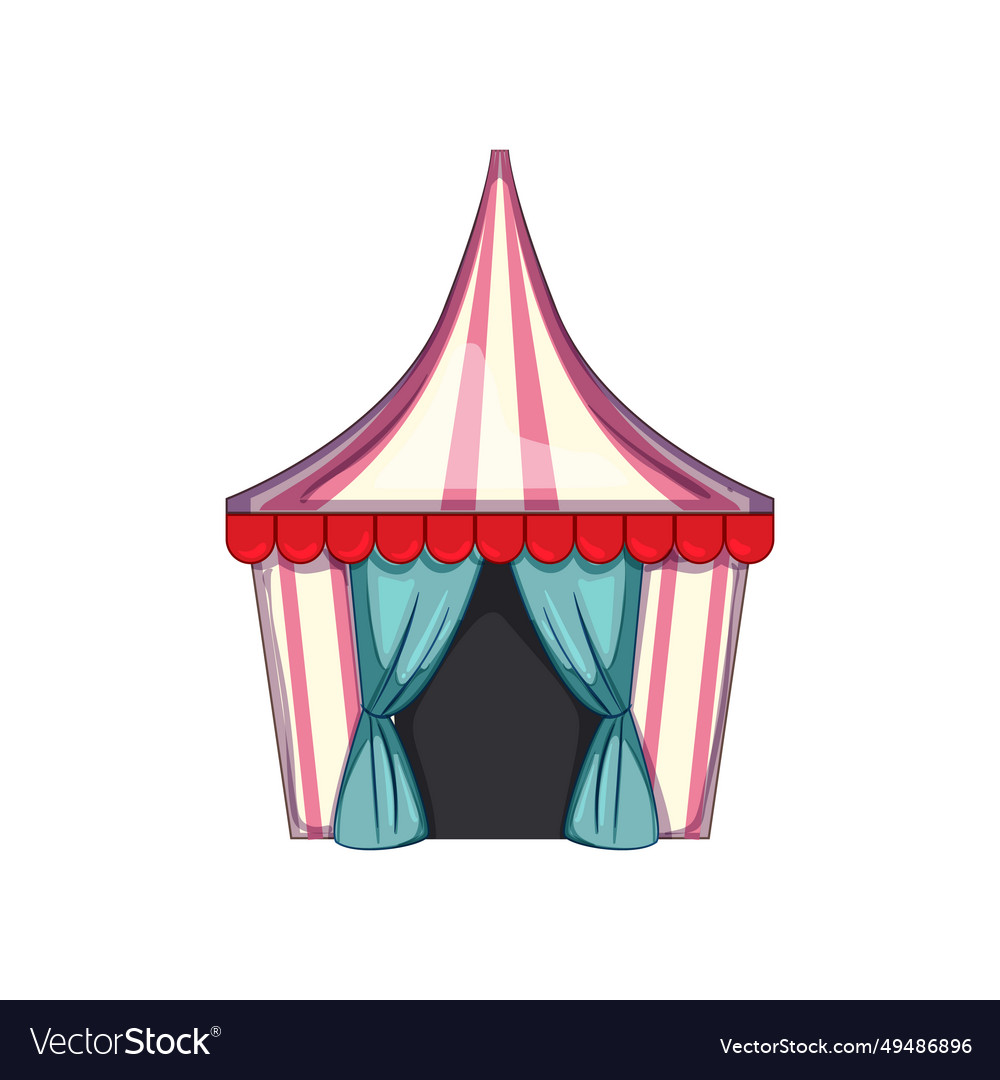 Fair circus tent cartoon