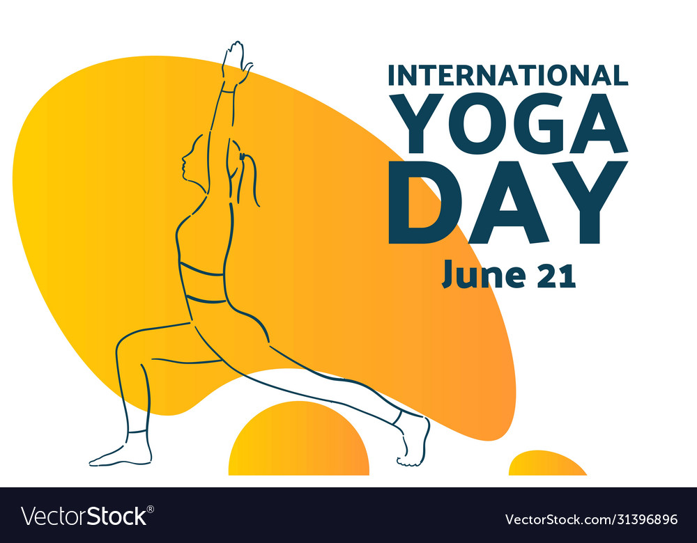 International day yoga june 21 holiday Royalty Free Vector