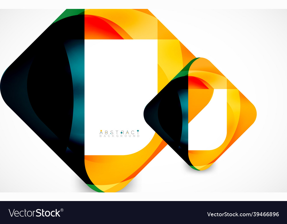 Minimal background abstract square shape vector image Minimal background abstract square shape