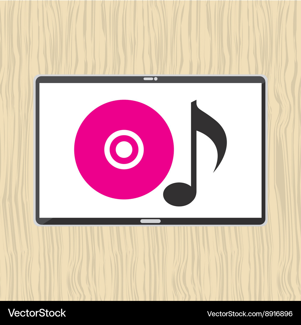 Mobile audio design Royalty Free Vector Image - VectorStock