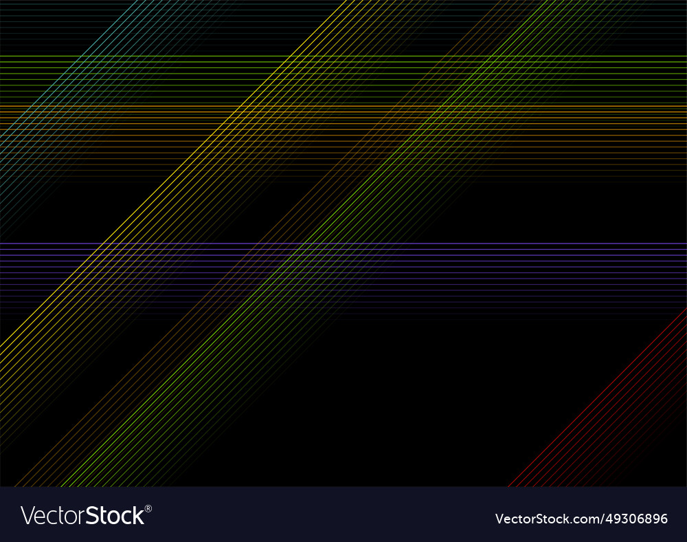 Multicolored lines abstract geometric tech vector image Multicolored lines abstract geometric tech