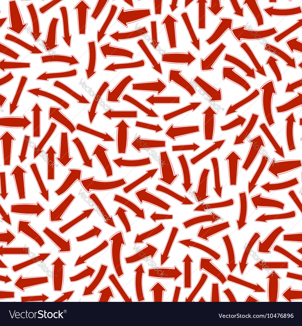 Red arrows seamless pattern