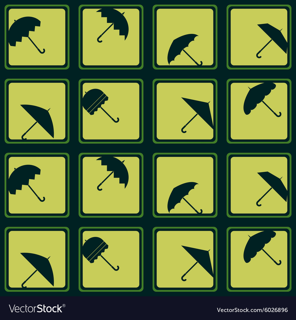 Seamless background with umbrellas