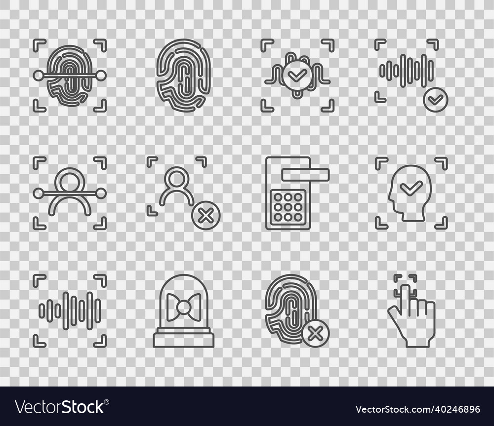 Set line voice recognition fingerprint motion vector image Set line voice recognition fingerprint motion