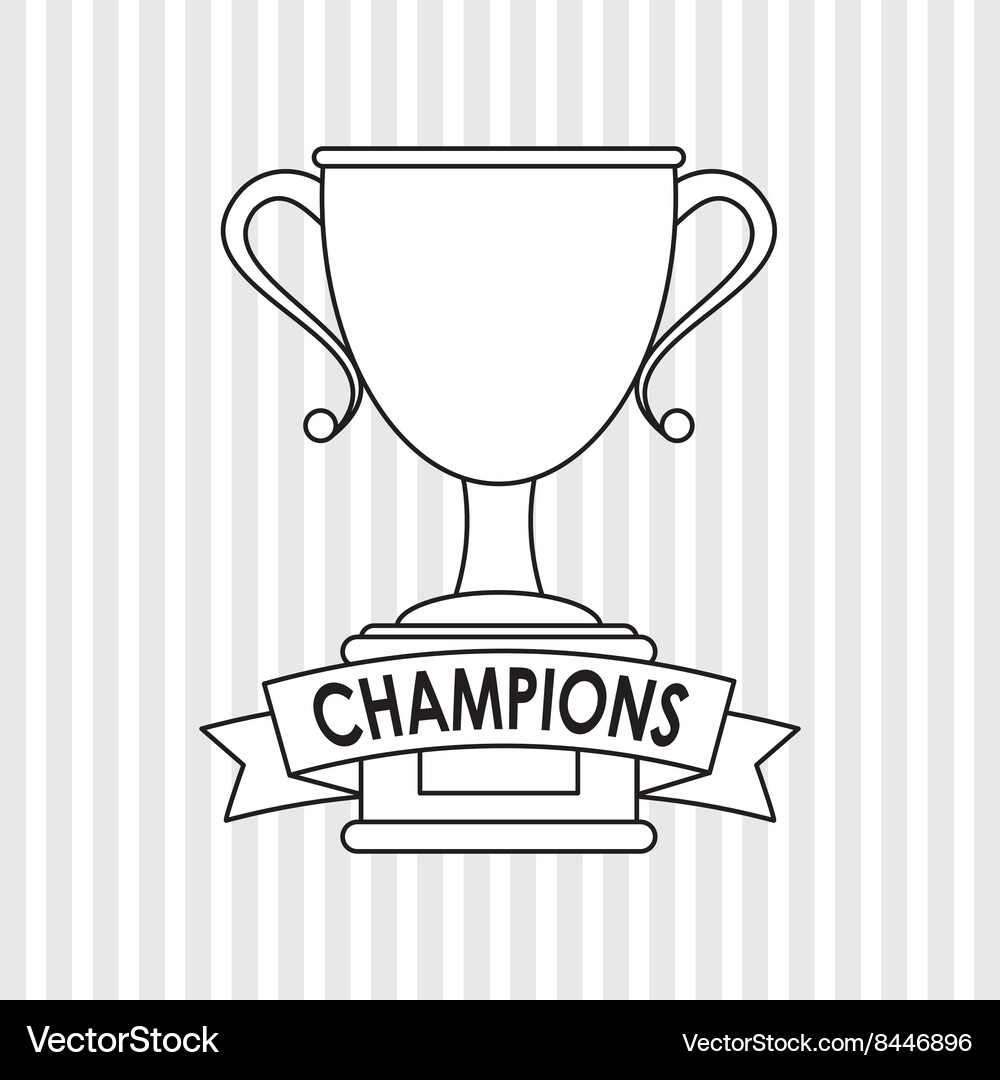 Trophy icon design editable Royalty Free Vector Image