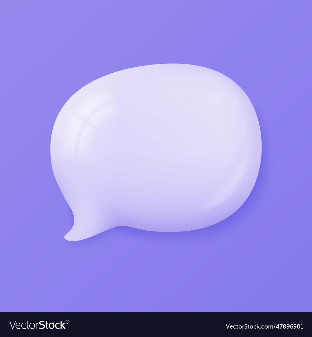 3d speech bubbles conversation to comment empty Vector Image 3d speech bubbles conversation to comment empty