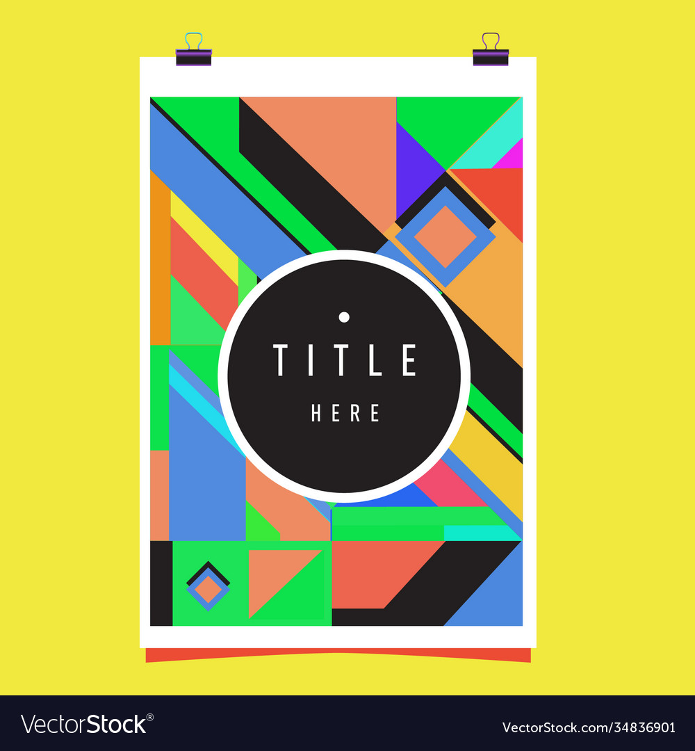 Abstract colorful geometric pattern background vector image Abstract colorful geometric pattern background