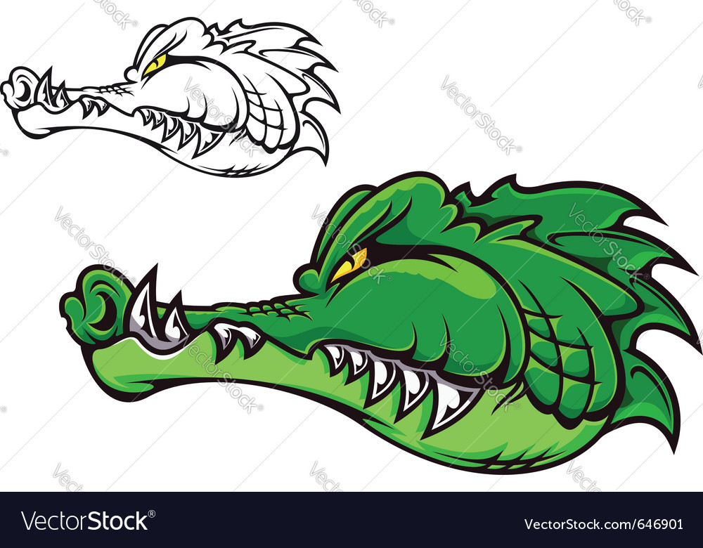 Cartoon crocodile Royalty Free Vector Image - VectorStock