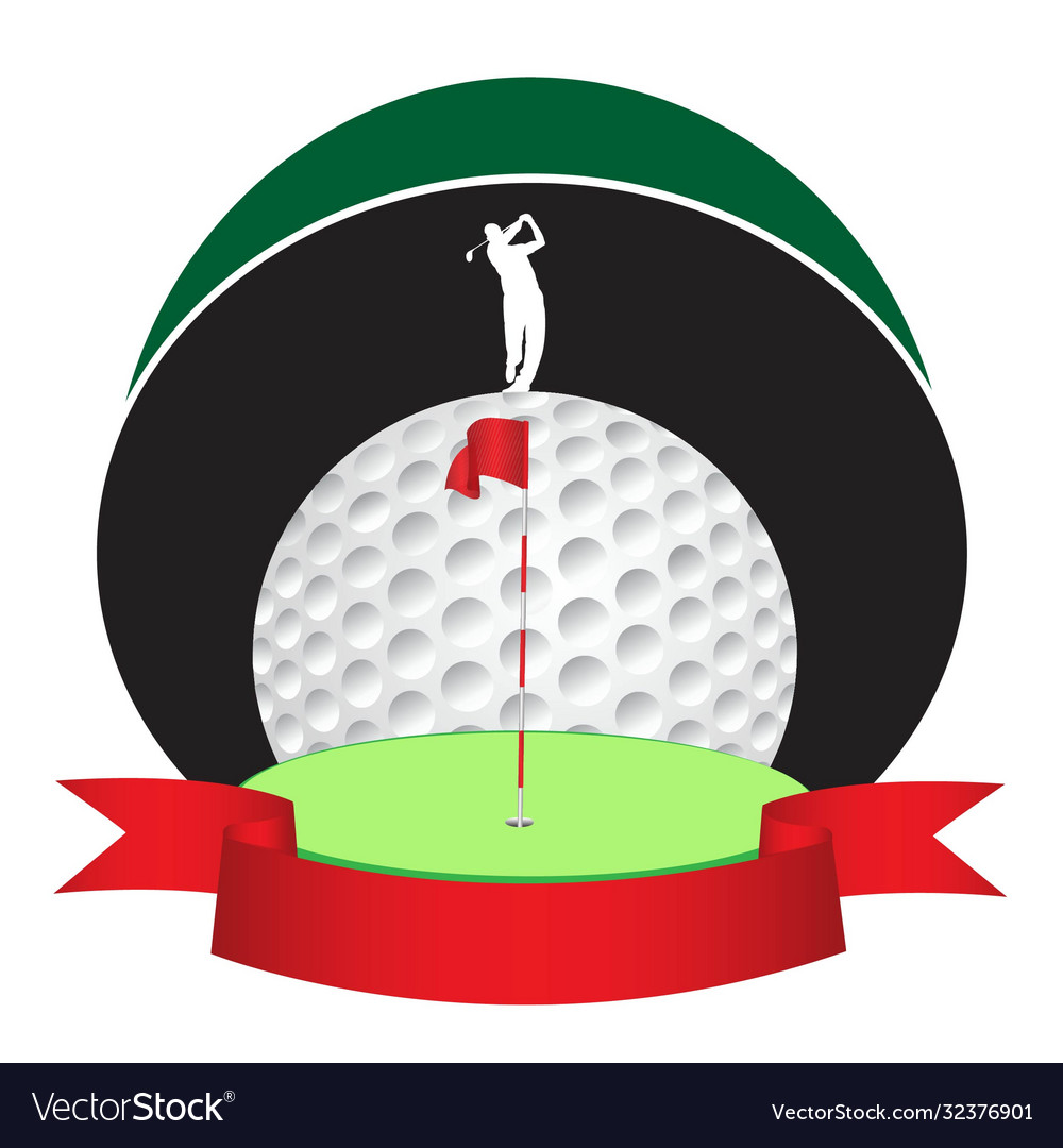 Champions golf tournament Royalty Free Vector Image