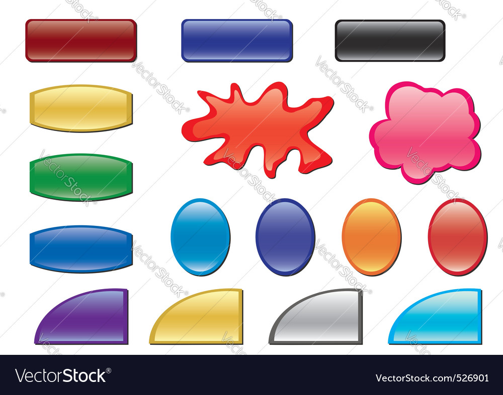 Color buttons with different forms