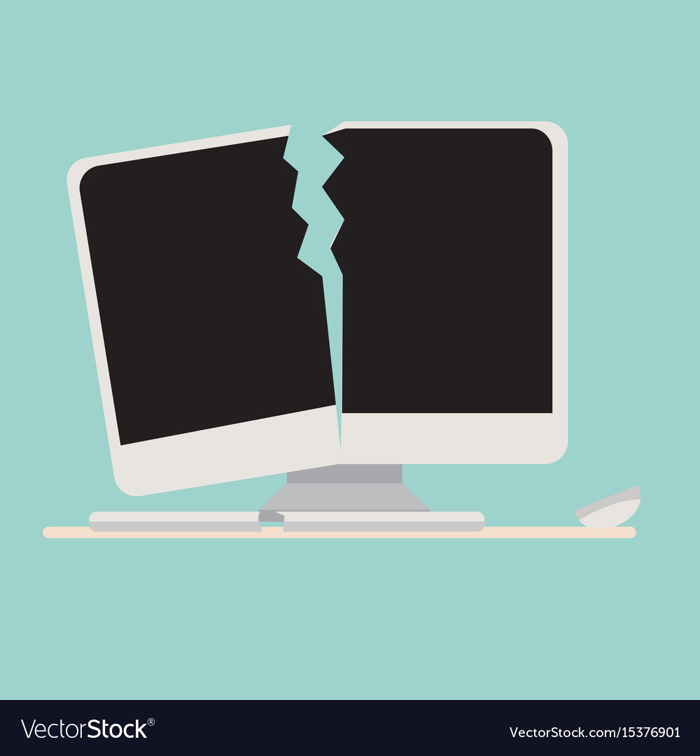 Crashed Computer - Broken Keyboard & Mouse