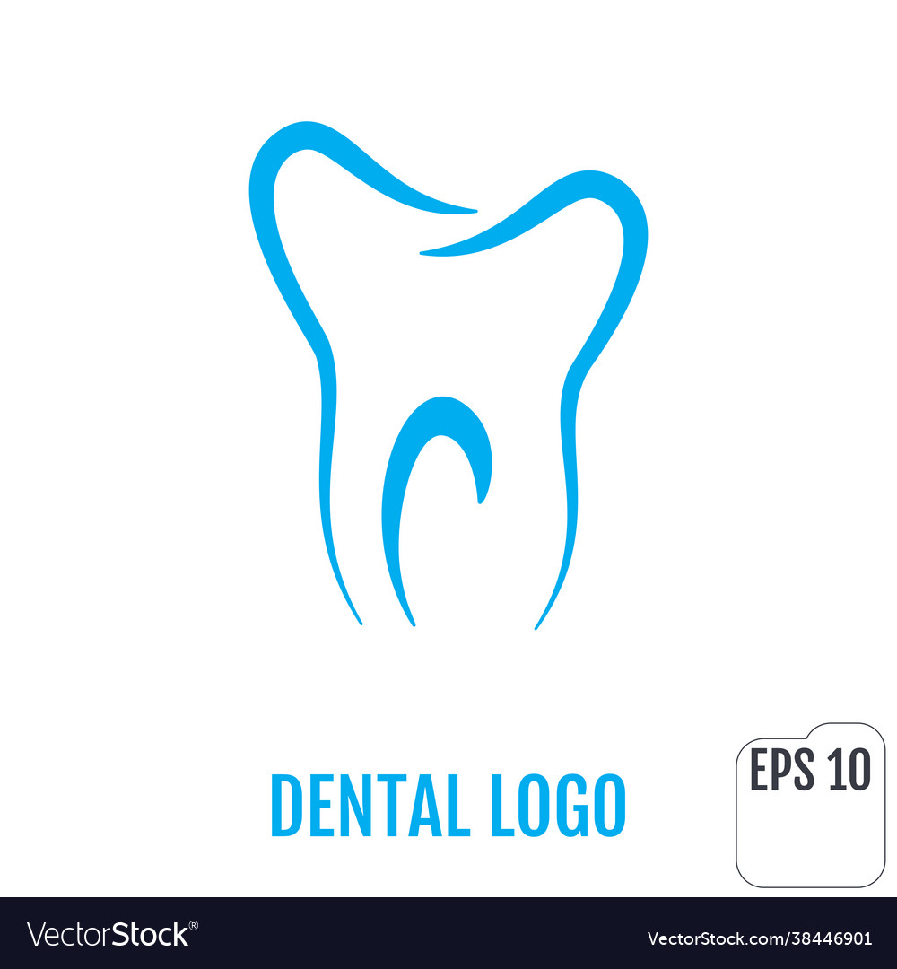 Dental Logo Clinic Icon Design Tooth Royalty Free Vector