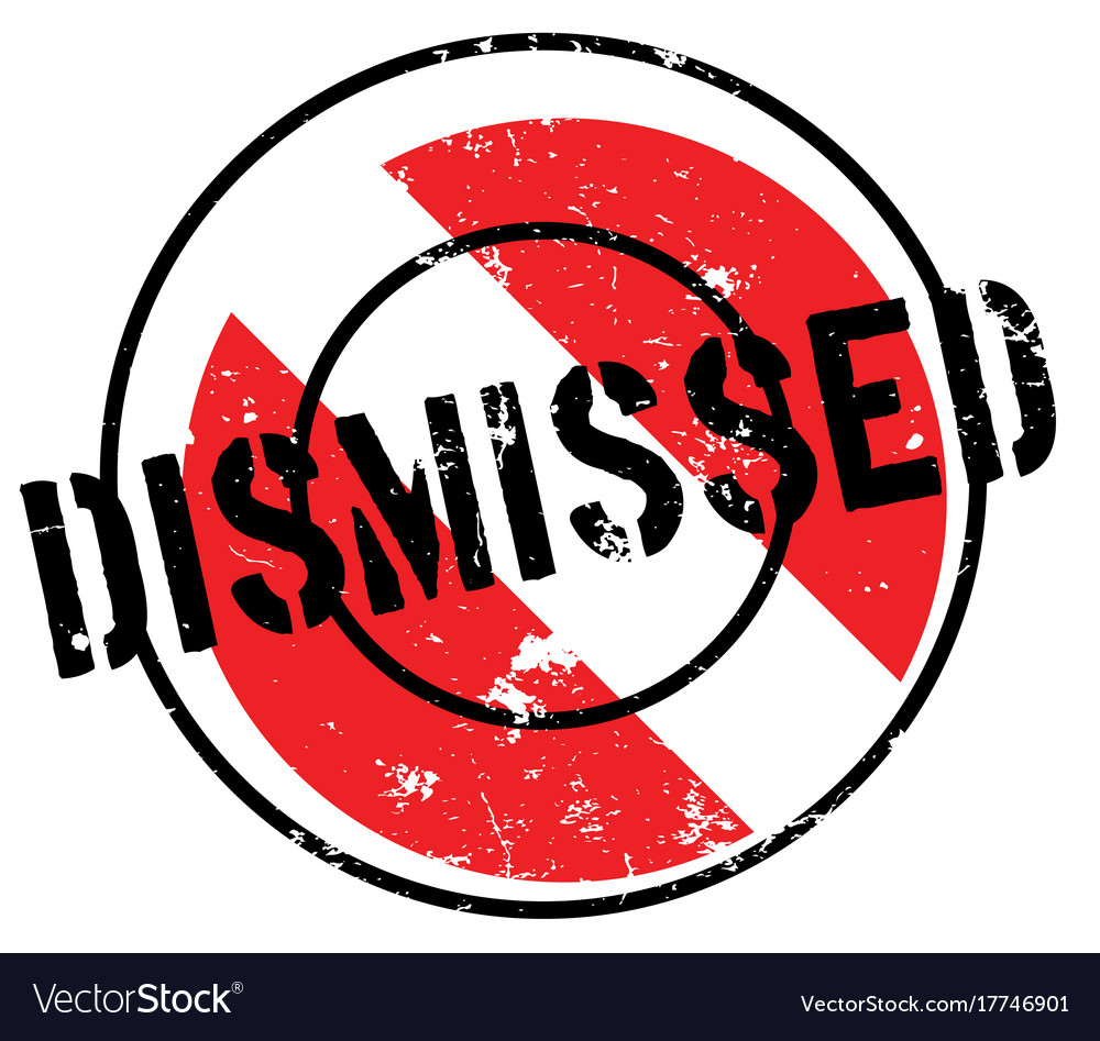 Dismissed text rubber stamp Royalty Free Vector Image