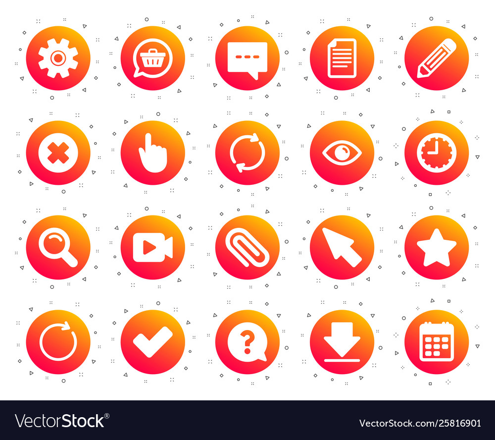 Document time and calendar icons question mark