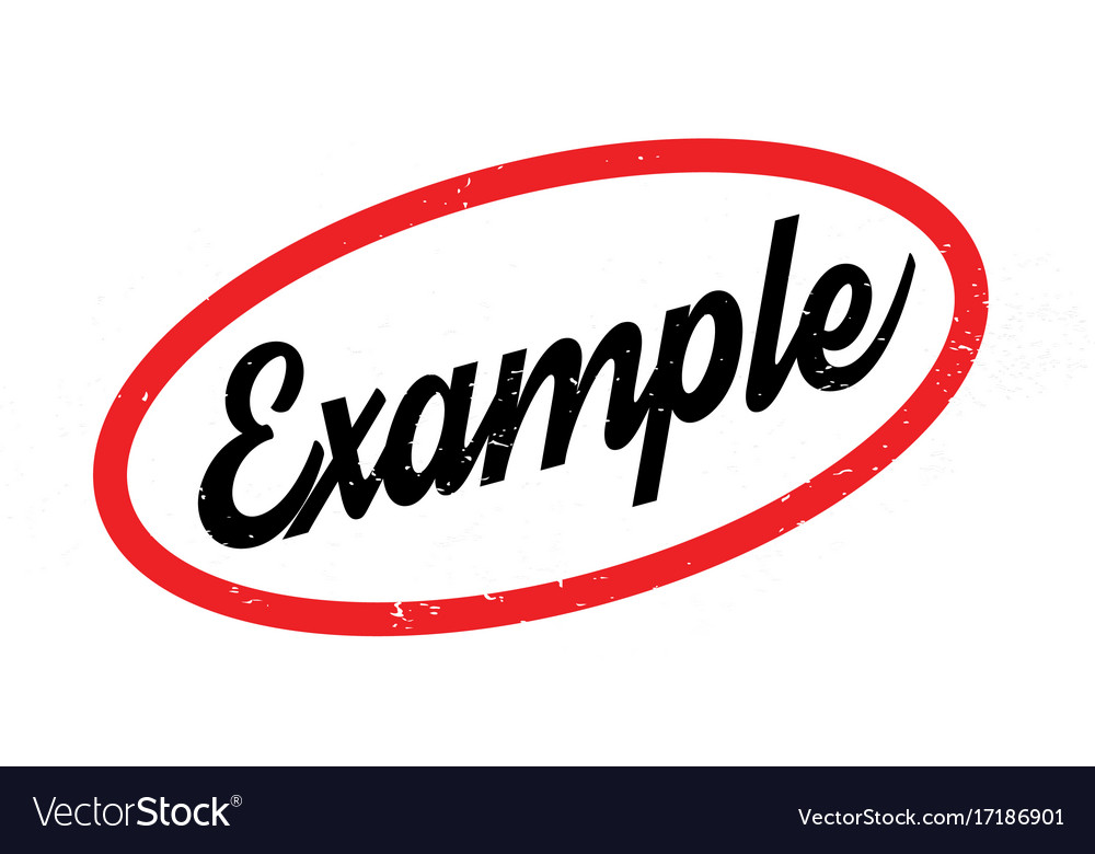 Example rubber stamp