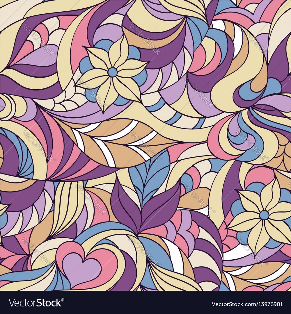 Floral Abstract Seamless Pattern