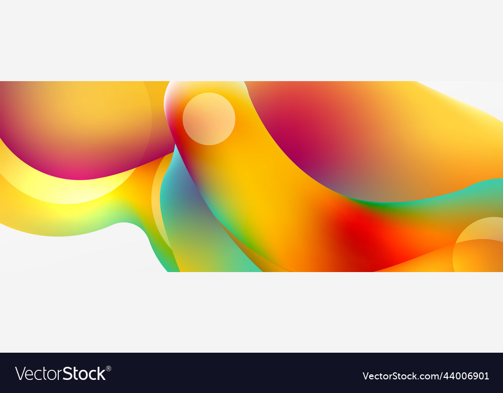 Fluid abstract background liquid color gradients Vector Image