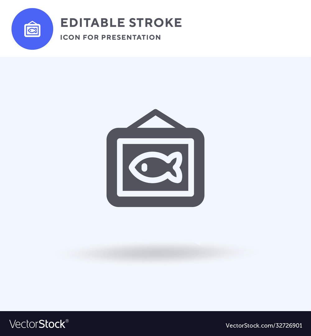 Picture icon filled flat sign solid