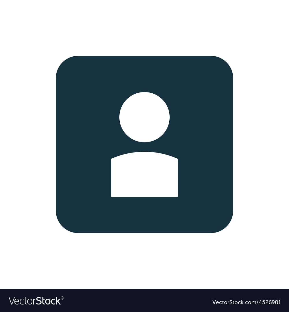 Profile icon rounded squares button