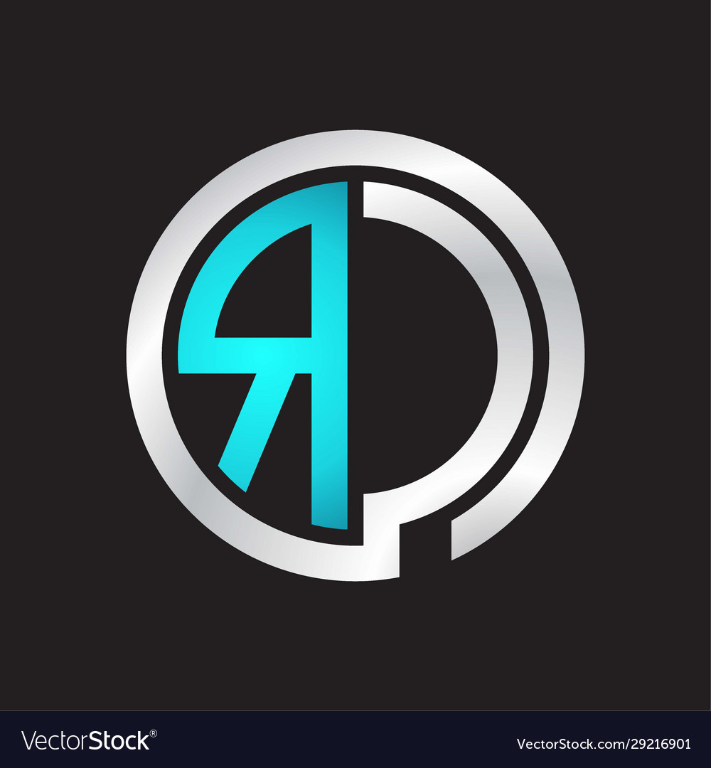Rc initial logo linked circle monogram Vector Image Rc initial logo linked circle monogram