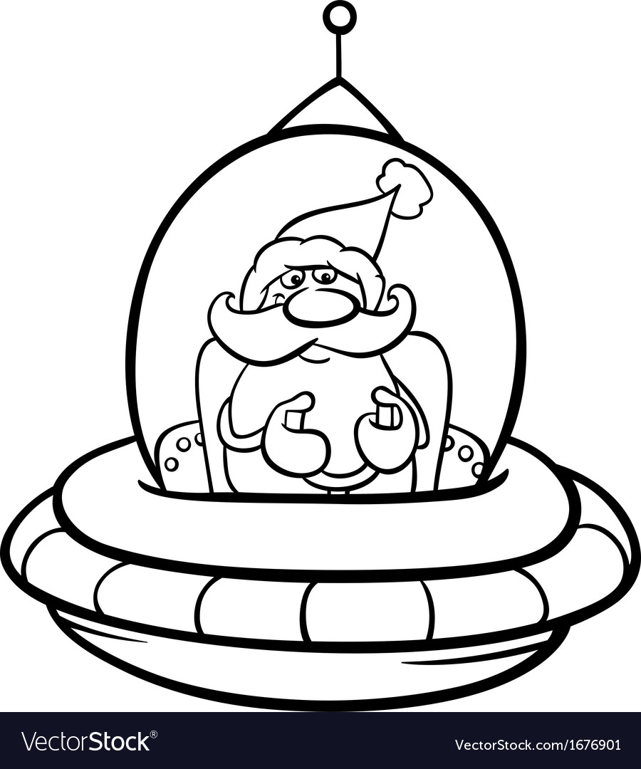 spaceship coloring page