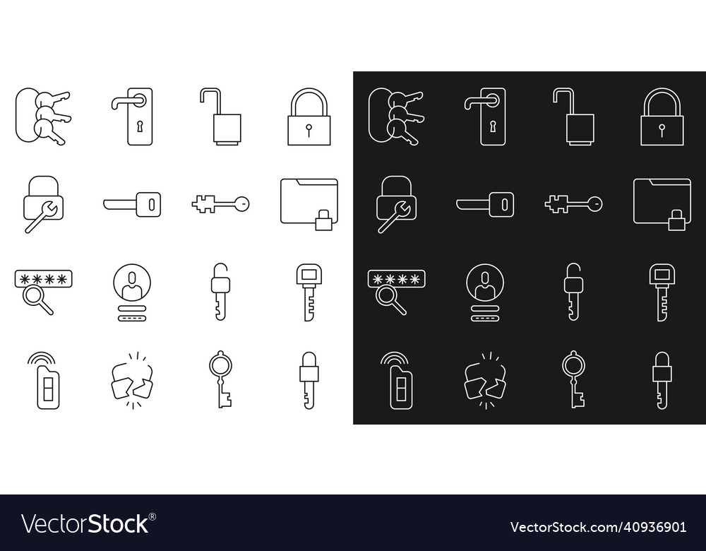 Set line locked key folder and lock open