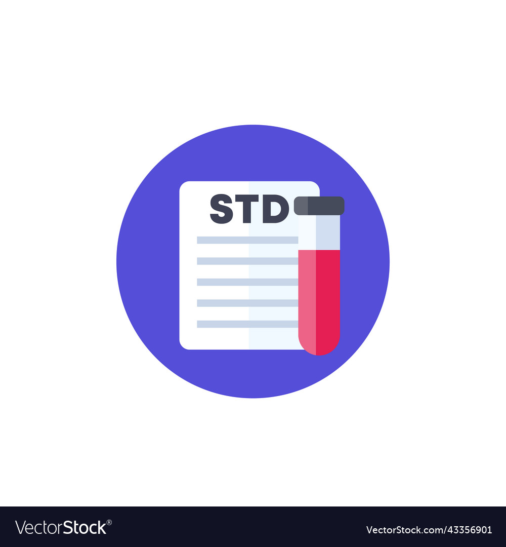 Std test icon flat