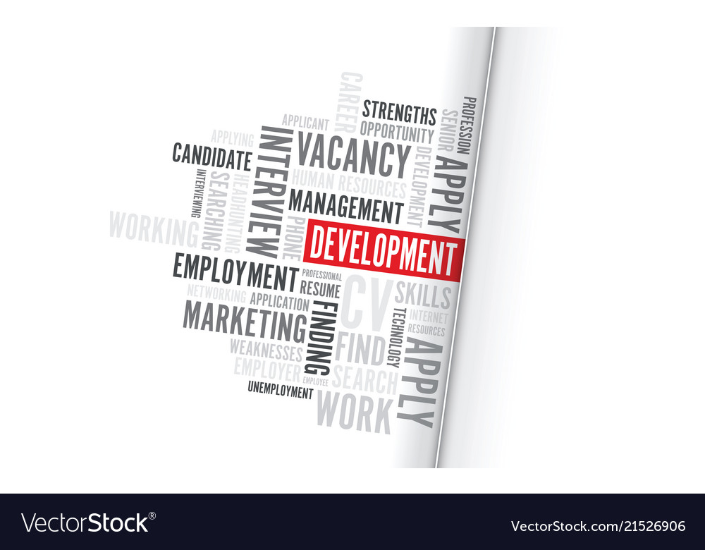 Development word background