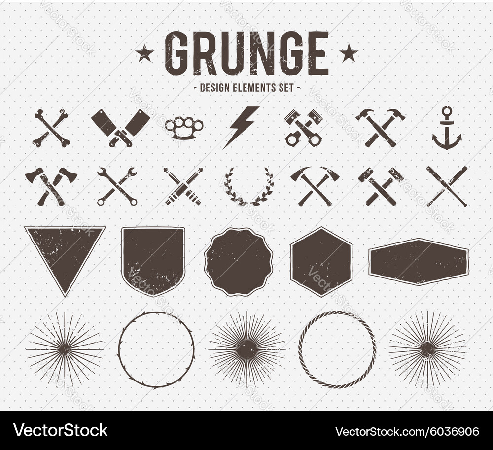 Grunge design elements Royalty Free Vector Image