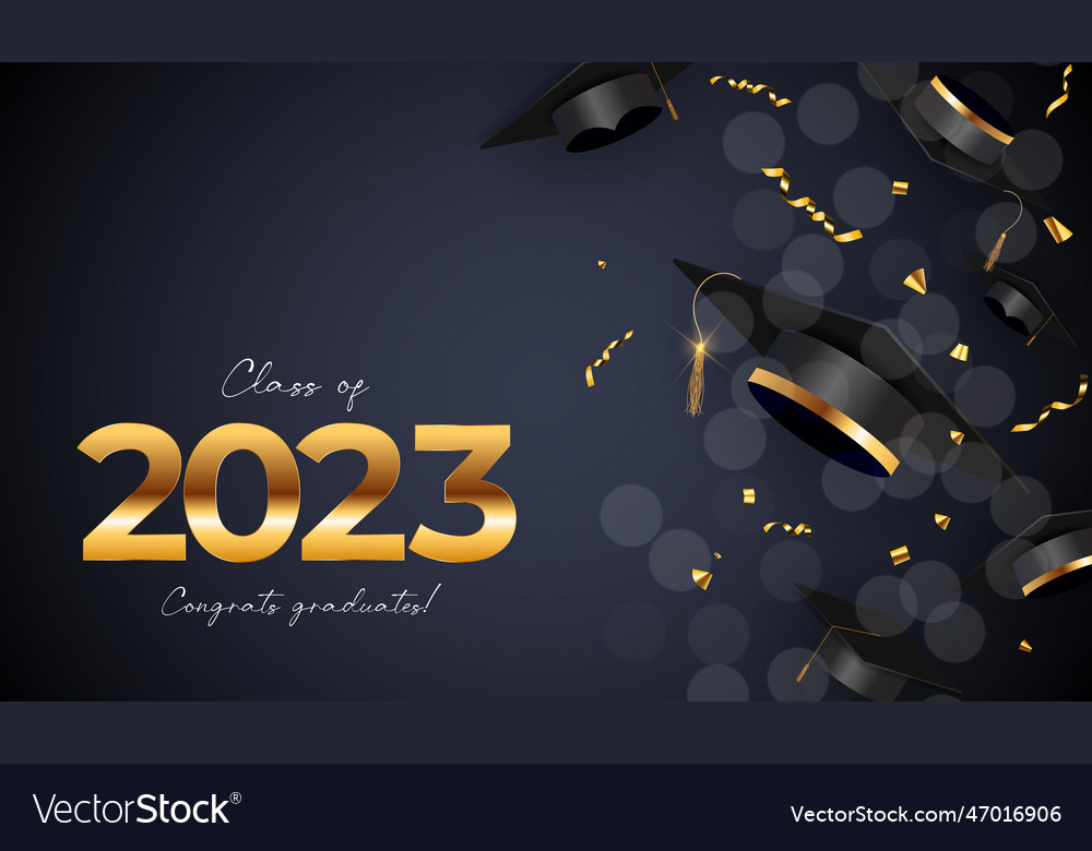 Happy graduation greeting background Royalty Free Vector