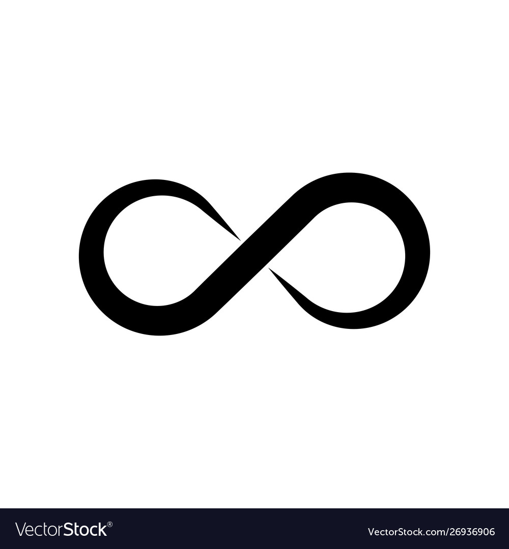 Infinity symbol icon unlimited endless vector image Infinity symbol icon unlimited endless
