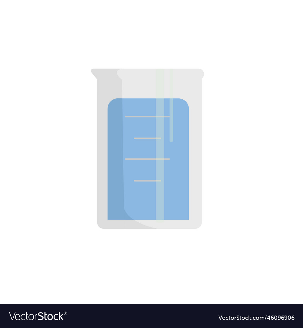 Laboratory flask vector image Laboratory flask