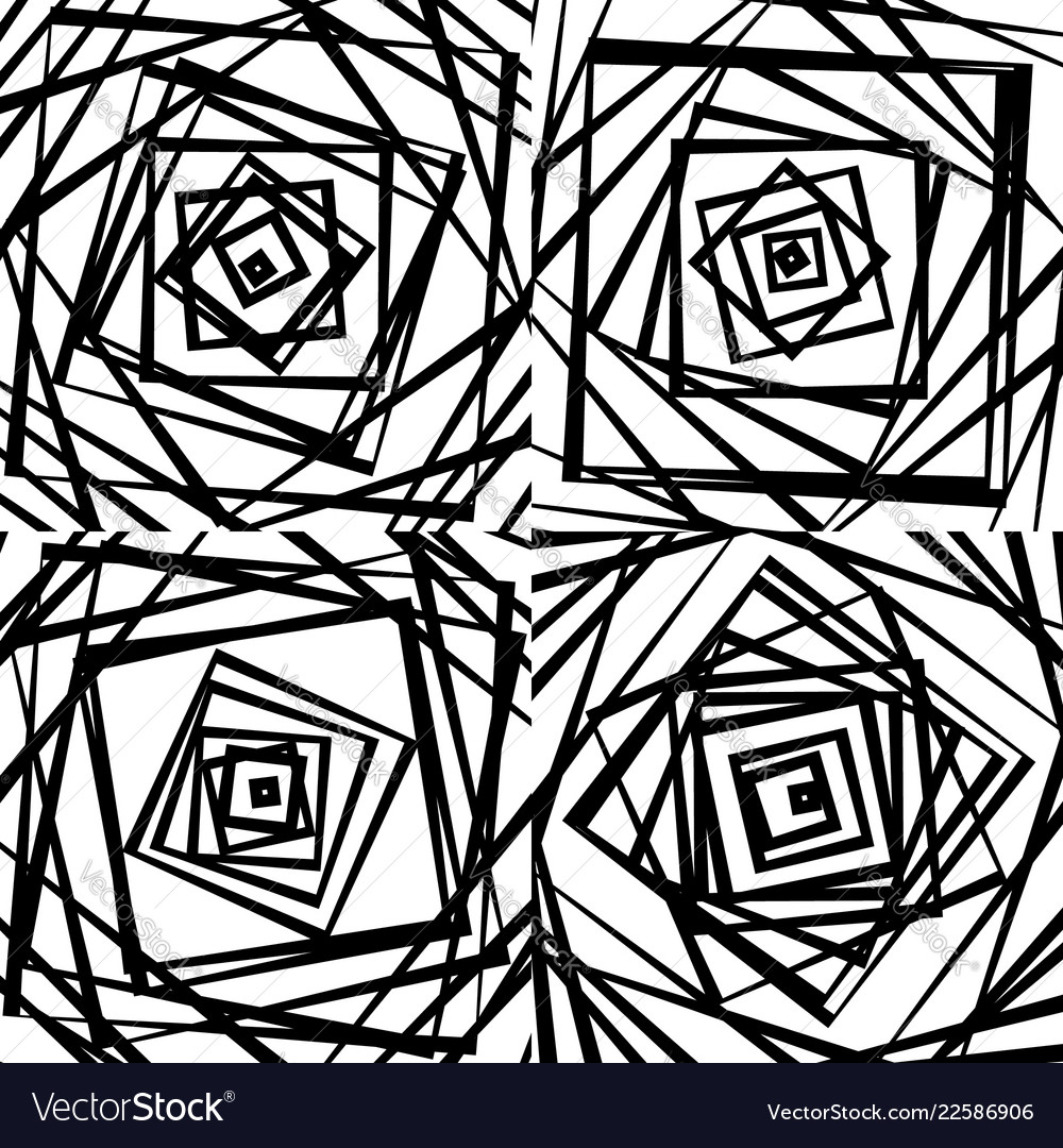 Mosaic of chaotic irregular random squares vector image Mosaic of chaotic irregular random squares