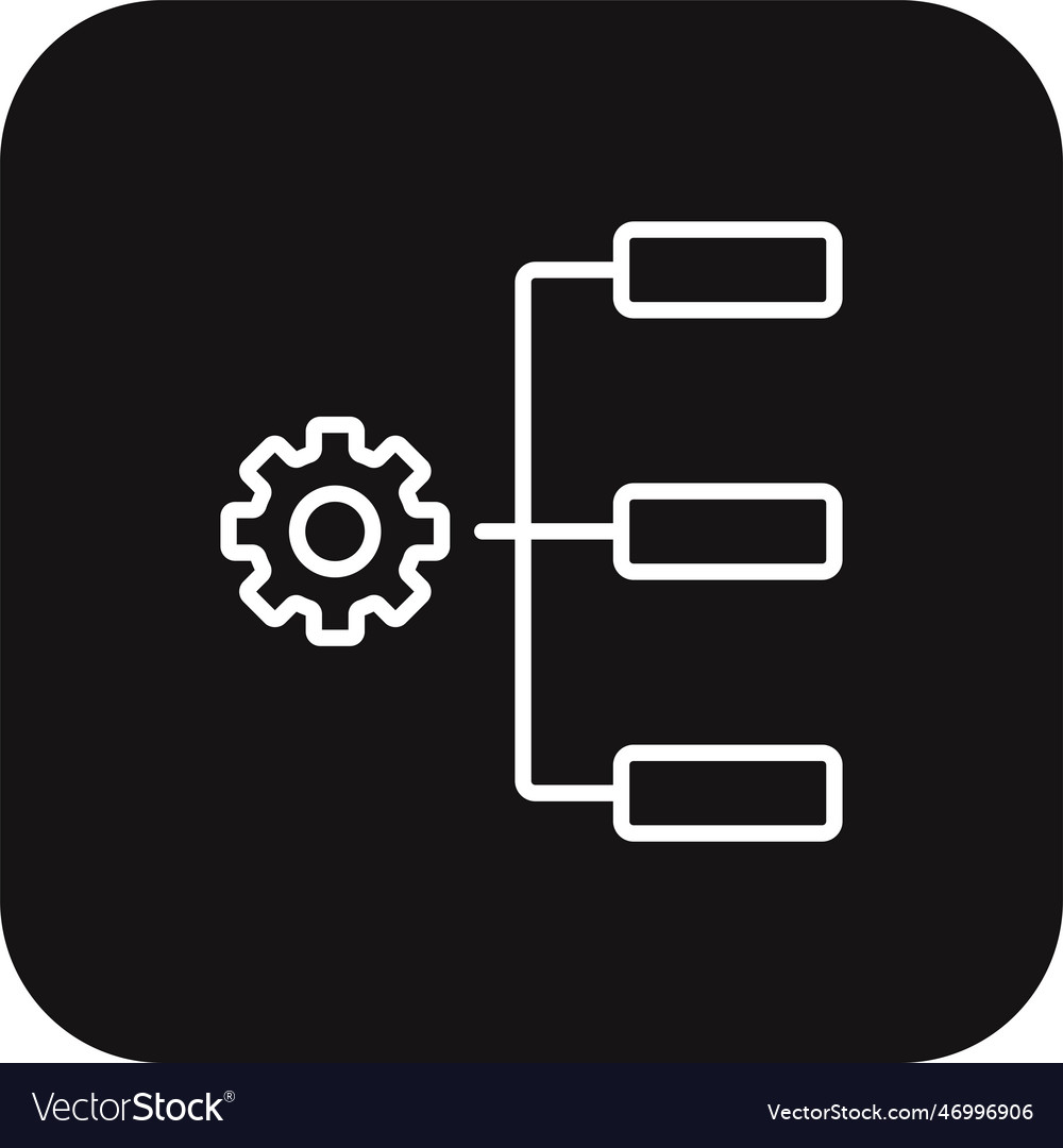 Project management teamwork and icon vector image Project management teamwork and icon