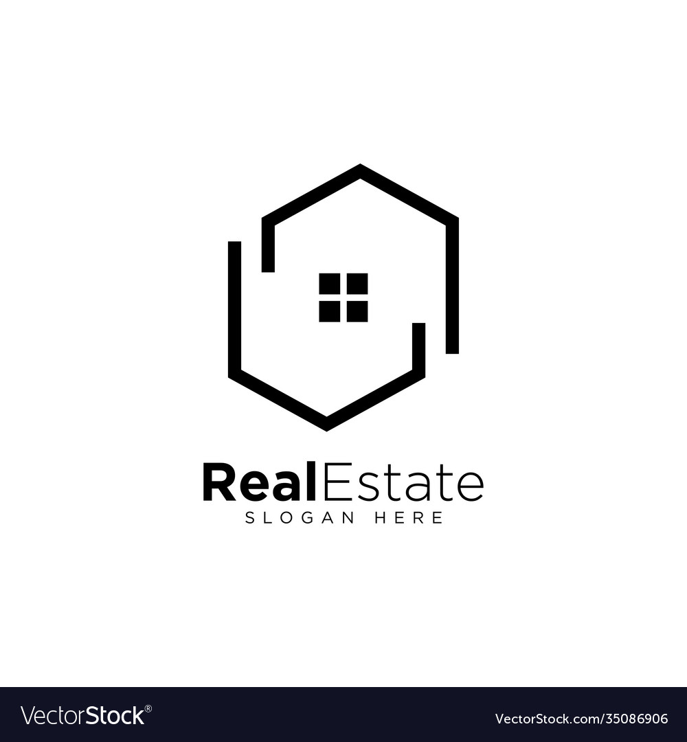 Real estate building and construction logo with