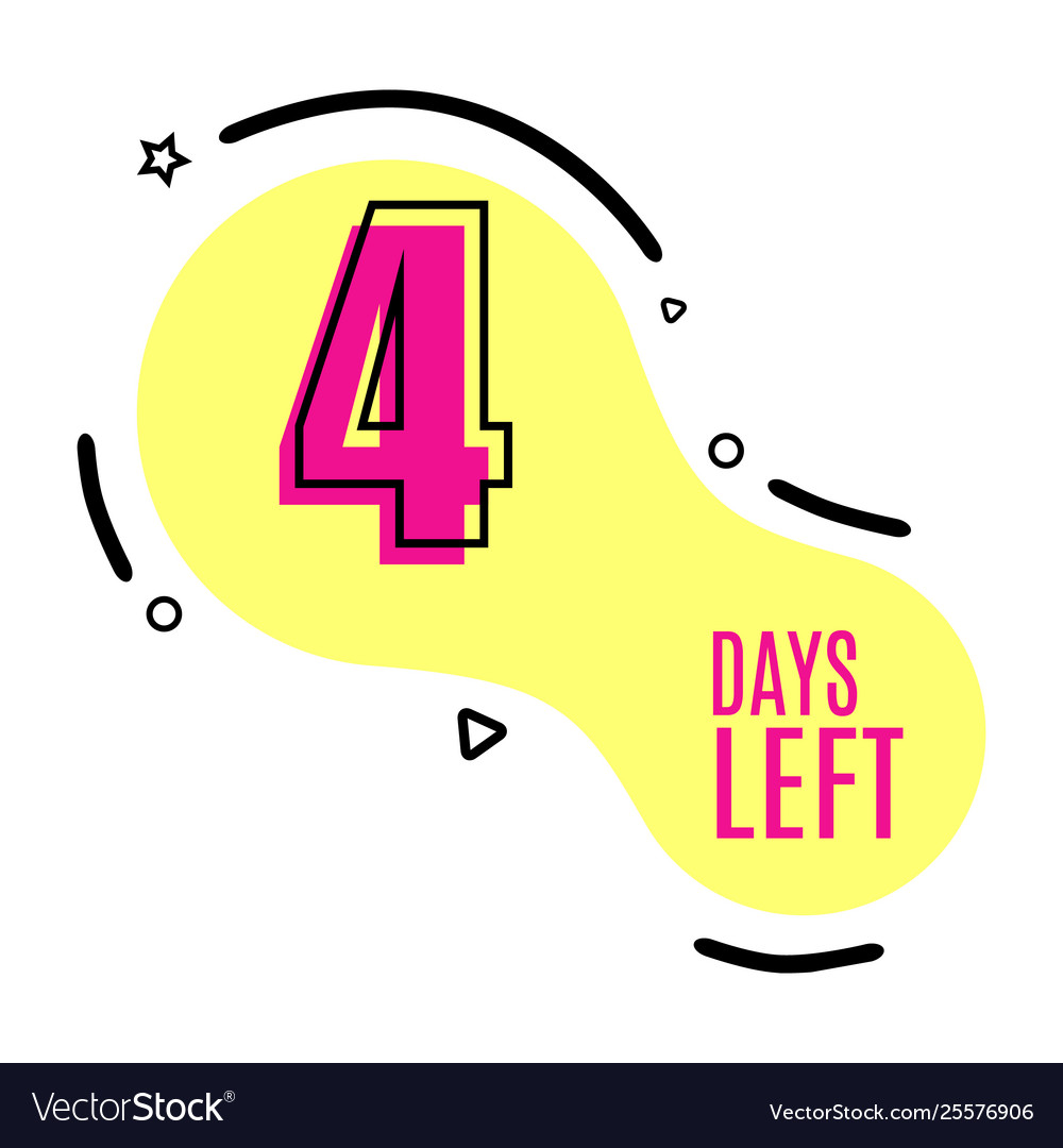Shape logo number days left