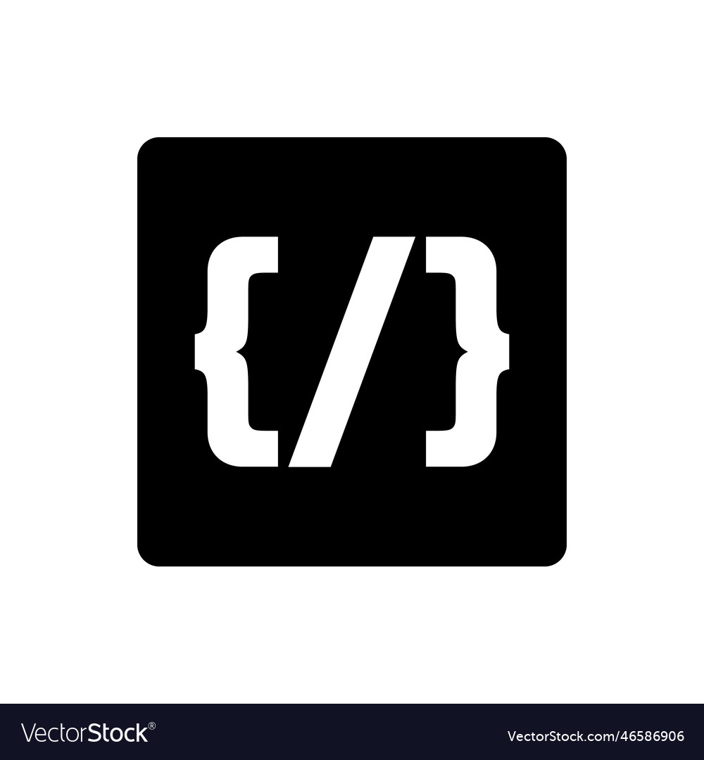 Square code mark box icon