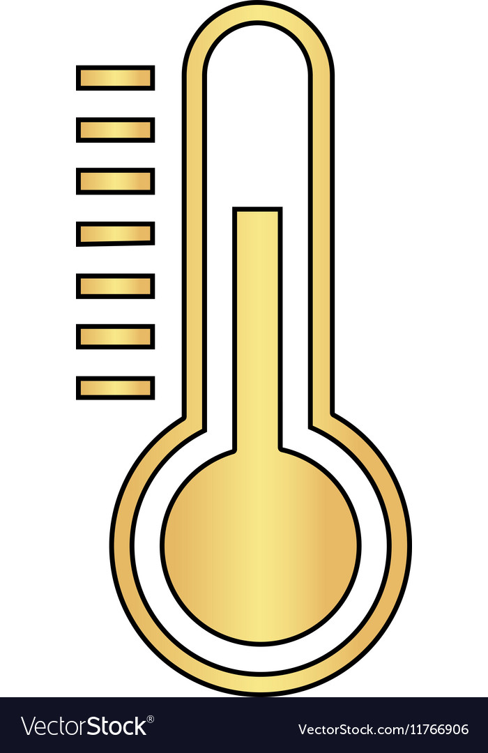 Temperature meter computer symbol
