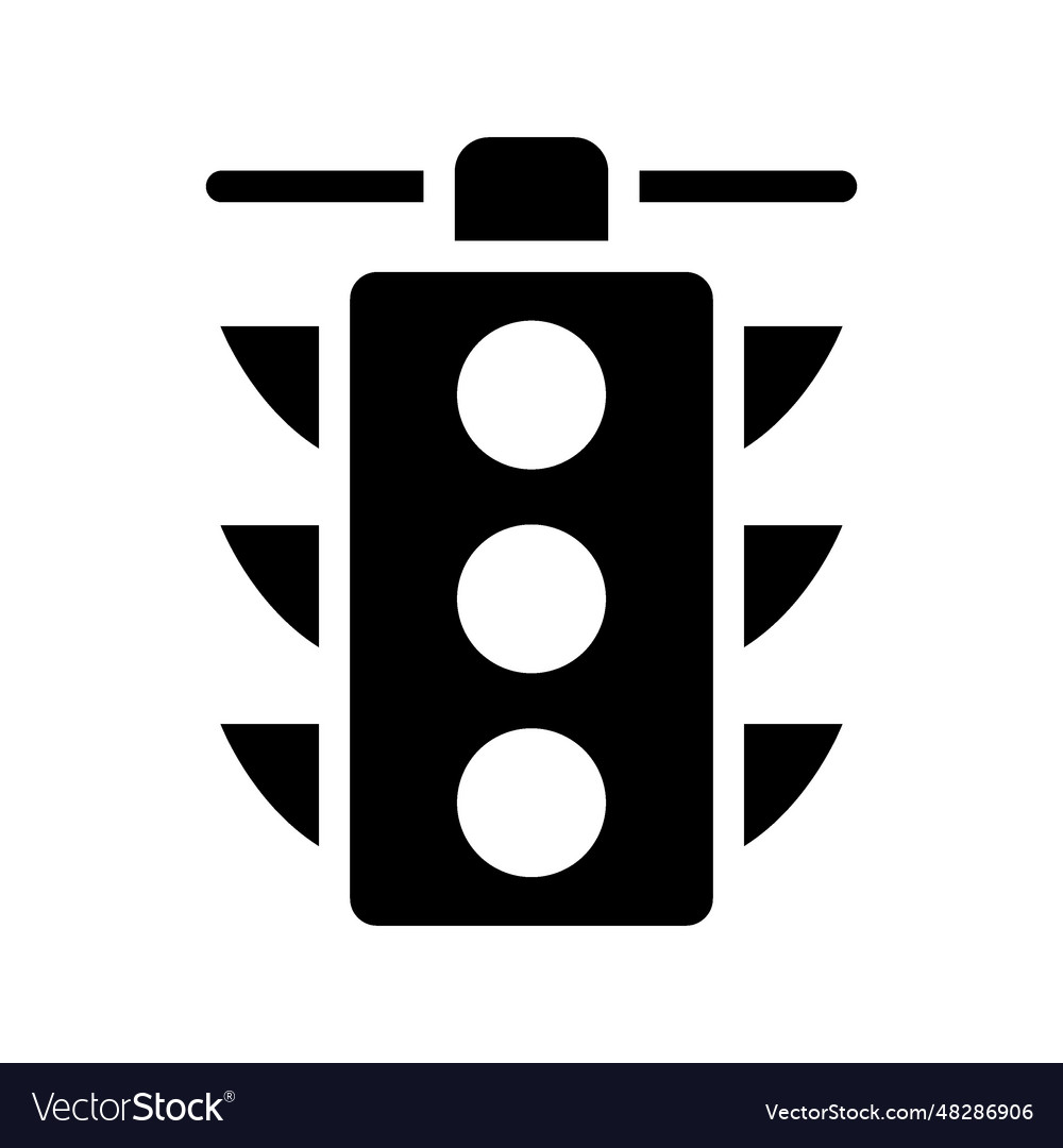 Traffic control icon vector image Traffic control icon