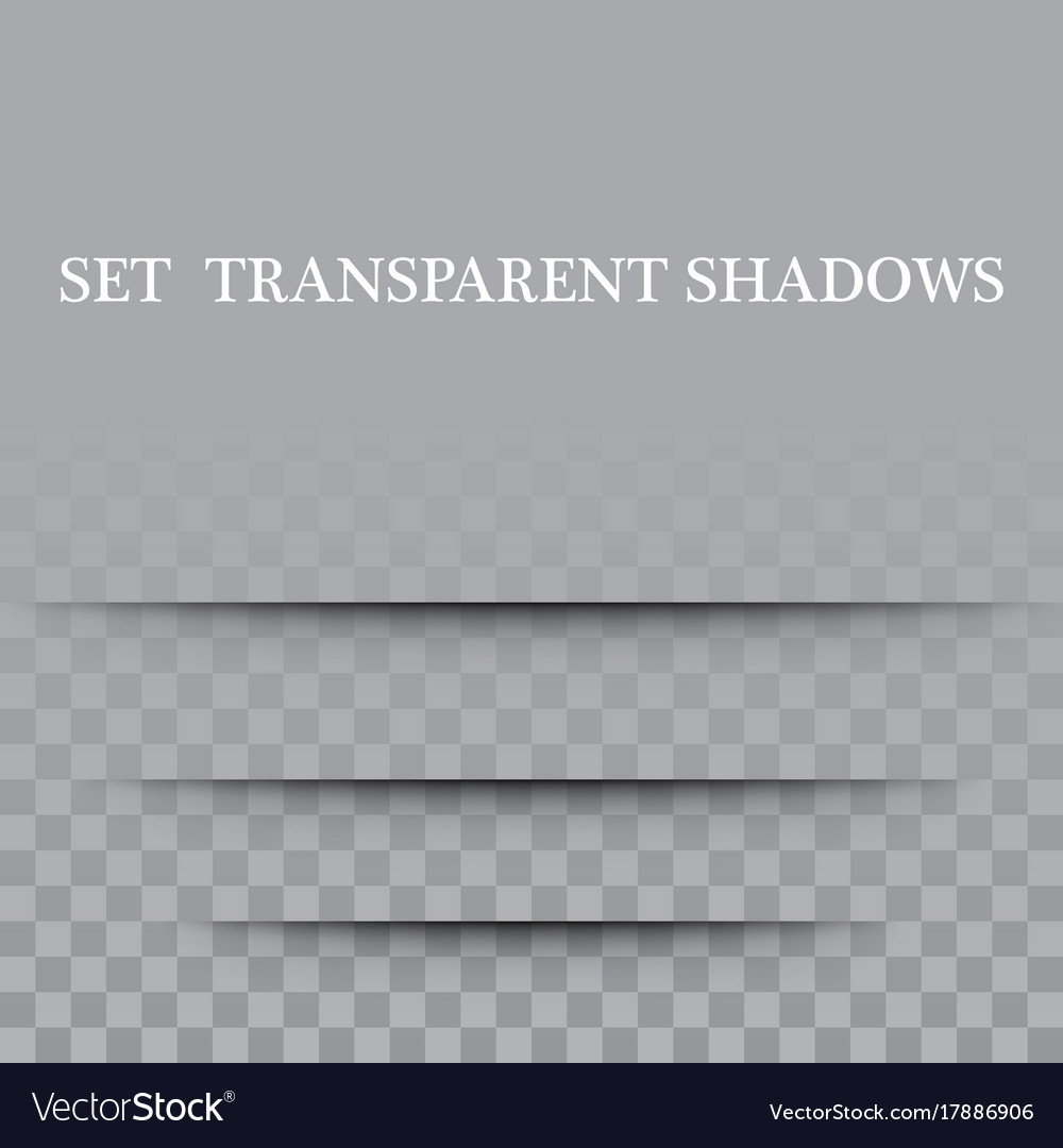 Transparent paper with realistic shadow effect