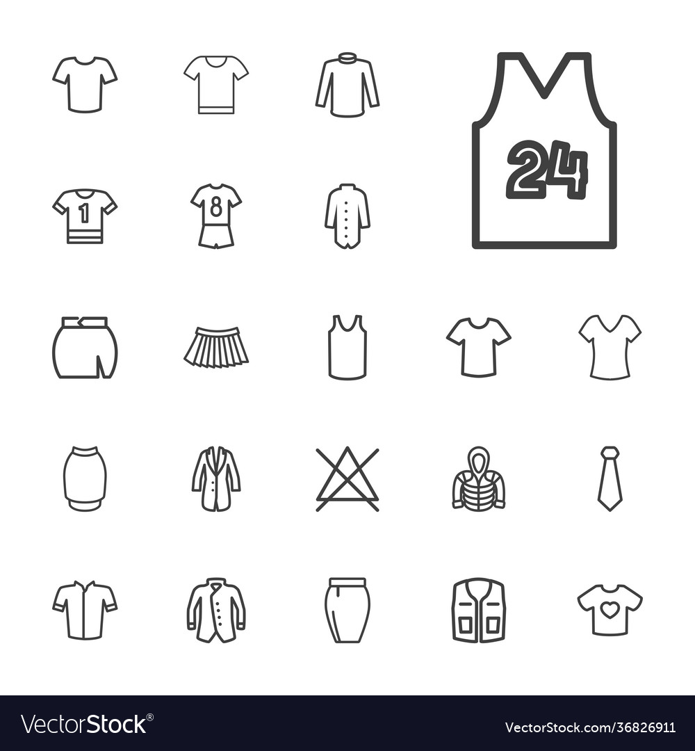 22 Hemd-Icons