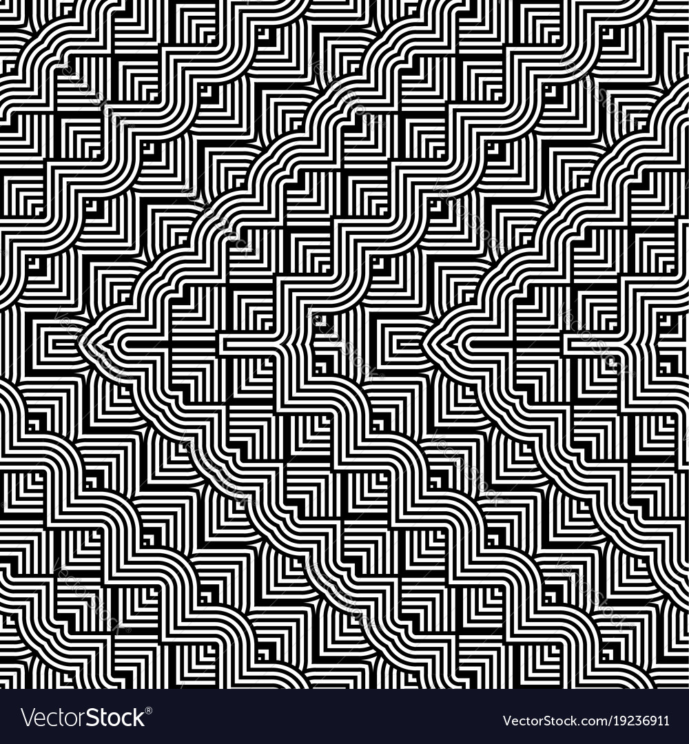 Design seamless monochrome zigzag pattern