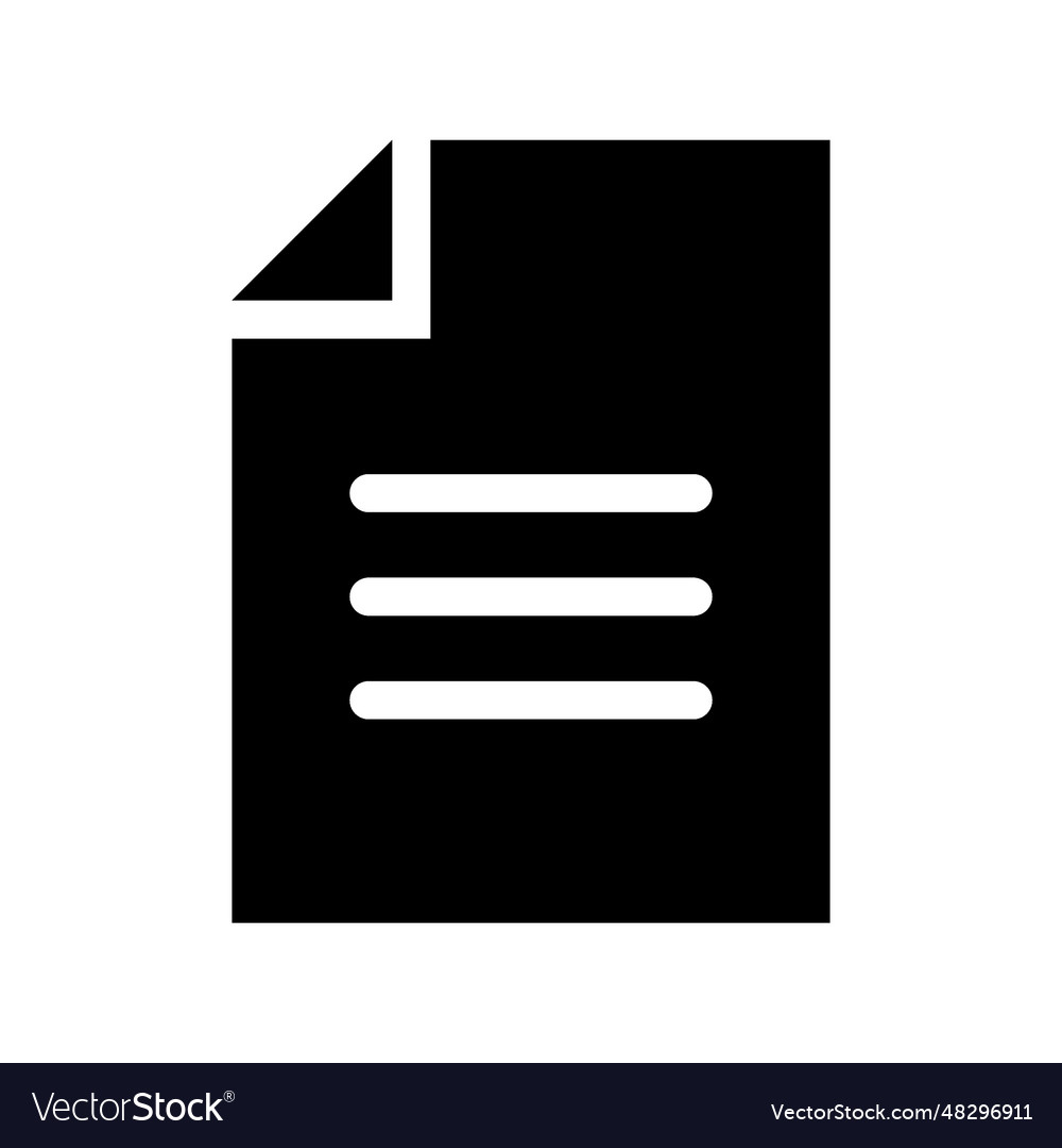 Document icon vector image Document icon