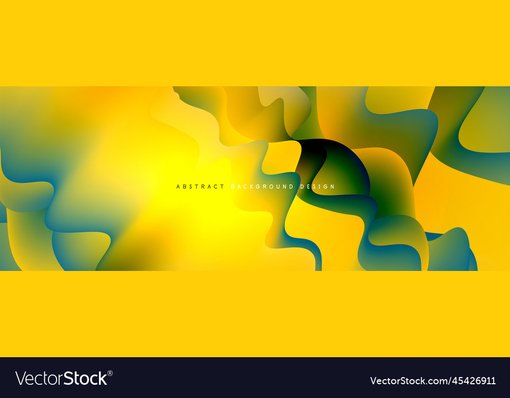 Dynamic liquid waves abstract background