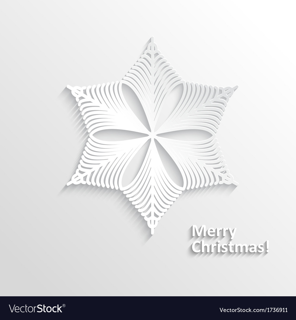 Elegant White Snowflake