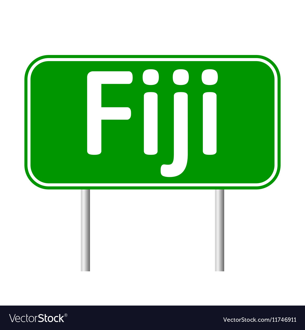 Fiji road sign