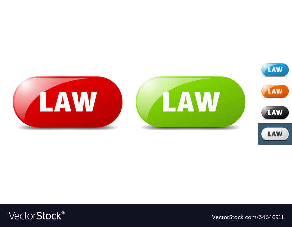 Law button key sign push set