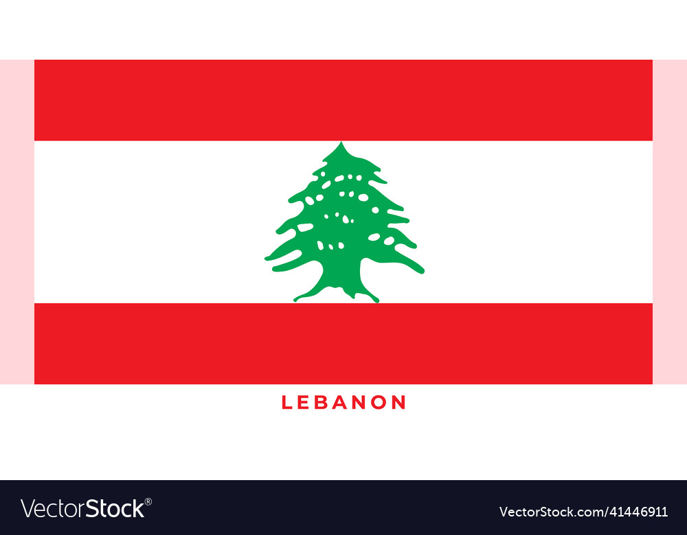 National flag of lebanon