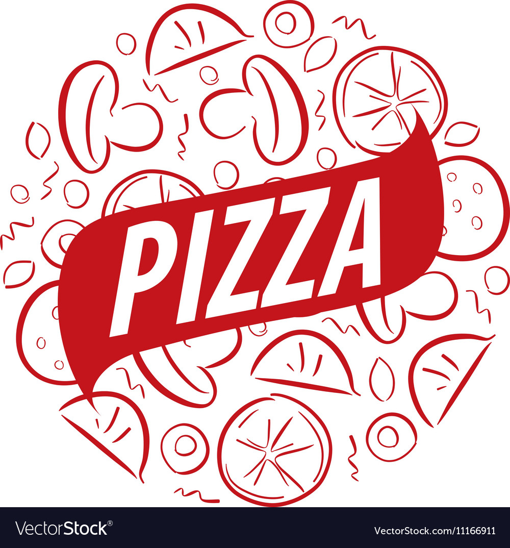 Pizza logo Royalty Free Vector Image - VectorStock